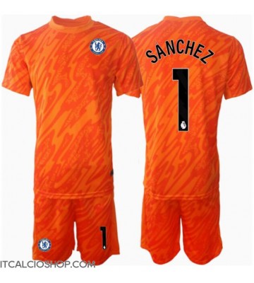Chelsea Robert Sanchez #1 Portiere Prima Maglia Bambino 2024-25 Manica Corta (+ Pantaloni corti)